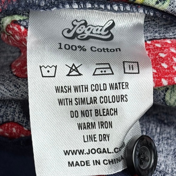 JOGAL XXXL Mens Shirt Button Down Strawberry Print Short Sleeve Casual Fun Print - Picture 10 of 11